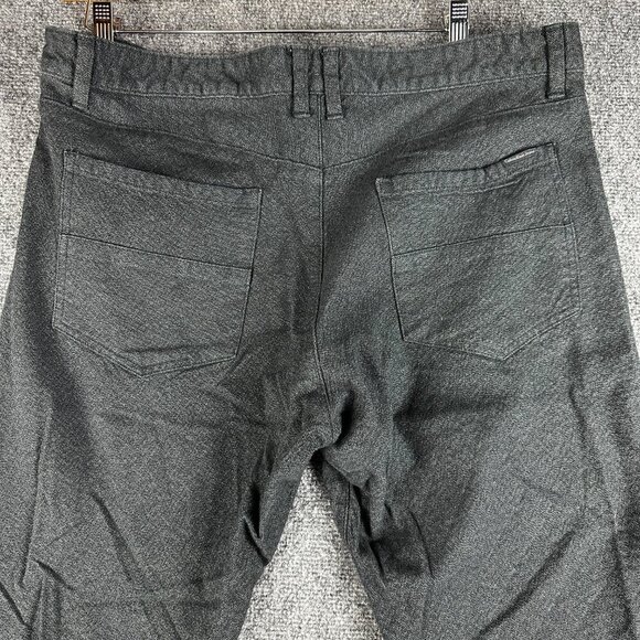 Calvin Klein Jeans Pants Mens 38 Straight Dark Gray 5 Pocket Style Cotton Stretc - Picture 9 of 11